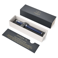 派克(PARKER)2015IM蓝色白夹墨水笔