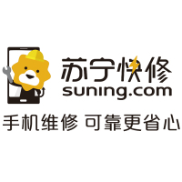 LOGO 苏宁快修 SUNING.COM+手机维修 可靠更省心 10MM厚直边单层水晶字欧邦标识