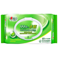 心相印 馥郁木香型 卫生湿巾一包80片 XCA080 单包装