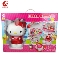潮昇动漫 HelloKitty凯蒂猫音乐奇妙屋(带音乐底座) 儿童益智早教 拼装拼插积木 女孩过家家玩具HKX001