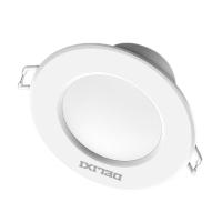 德力西(DELIXI)5W三段调光 开孔8-9公分J雅白LED筒灯金属铝材筒灯