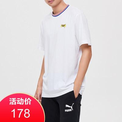 PUMA黑标男装2019新款CHINATOWN MARKET唐人街运动休闲圆领短袖T恤595623