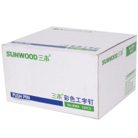 三木(SUNWOOD) 彩色工字钉/大头钉/软木画板按钉/绘画图钉 35枚/盒 10盒装 8084