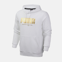 PUMA彪马男装2019新款运动服休闲时尚金标连帽卫衣581765 58176502彪马白