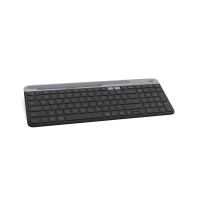 罗技(Logitech) K580 轻薄多设备无线蓝牙键盘便携笔记本平板办公键盘 黑色