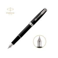 派克(PARKER) 2015 卓尔磨砂 黑杆白夹墨水笔 黑色