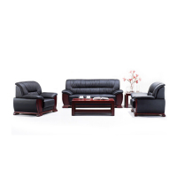 广圣GS沙发单人位 商务办公沙发红棕色 接待洽谈沙发会客沙发