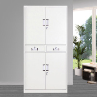 巨响文件柜1.8MM中二斗四铁门档案柜 铁皮文件柜 钢制资料柜