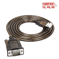 优越者(UNITEK)Y-108 DB9针com口转接线 sb转rs232串口转换器 工业级双芯片串口线 1.5米