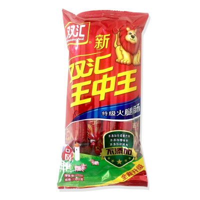 双汇新王中王火腿肠270g(30g*9支装) 肉类零食小吃配饼干香肠