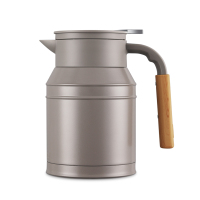 mosh 桌面360度可旋转保温壶 1L 棕色