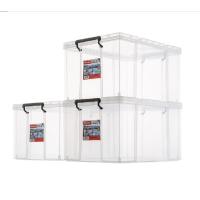 工具箱 55*40*34cm 60L工具箱 单个装·(个) 塑料多用透明收纳盒抗压整理箱塑料整理箱工具箱