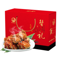 【鲜活螃蟹】阳澄物语 优选阳澄湖大闸蟹礼盒装 全母蟹3.5两 共8只