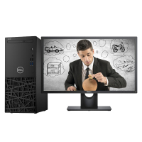 戴尔(Dell)成铭3980商用台式电脑整机21.5寸显示器(i3-8100 4G 1T 刻录 集显 W10H )