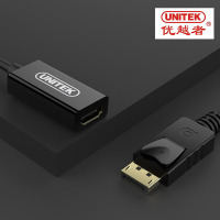 优越者(UNITEK)Y-6342BK DP转HDMI转换线 公对母转接线 电脑接电视高清视频线 1.5米