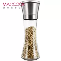 美厨(maxcook)304不锈钢研磨器 胡椒手动研磨瓶黑胡椒粉花椒调味瓶调料罐 大号MCPJ027