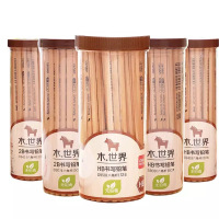 得力(deli)S943-HB书写铅笔原木色三角笔杆学生美术素描绘图考试常用文具安全无毒不易断铅笔(30支/筒)*5
