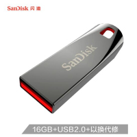 闪迪(SanDisk)16GB USB2.0 U盘 CZ71酷晶 银灰色