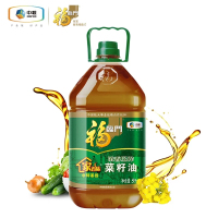 福临门 家香味 压榨菜籽油 5L