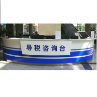 江扬 半圆导税咨询台 E1级板材 E1级环保油漆 品牌五金 人造石材