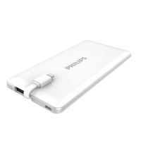 飞利浦移动电源DLP6081 手机充电宝7000MAH带认证迷你便携苹果专用 白色