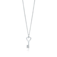 蒂芙尼 Tiffany&Co SS MN HEART TCO KEY PDT 16IN系列 925银心形钥匙吊坠项链