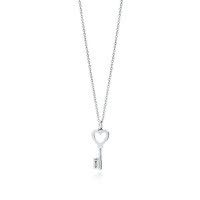 蒂芙尼 Tiffany&Co SS MN HEART TCO KEY PDT 16IN系列 925银心形钥匙吊坠项链