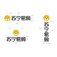 苏宁易购标准店店招字H1200狮子标+中文