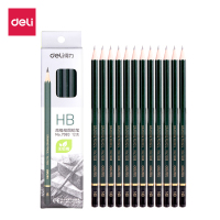 [精选]得力(deli) 7083 安全石墨铅芯素描绘图HB铅笔学生铅笔 12支/盒