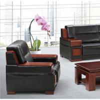 中原(Zhongyuan) 高档802办公沙发 单人位 W1400*D960*H920 高密度海棉座垫 西皮