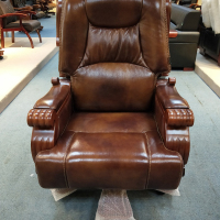 中原(Zhongyuan) 高档7667办公大班椅 牛皮 高密度回弹海绵座垫 800*780*1250