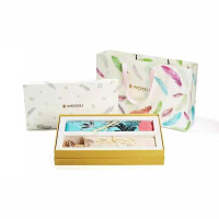 万事利(WENSLI) 丝羽套装 (丝巾+雀翎花晴雨伞)