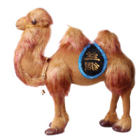 新疆特色礼物沙漠之舟毛绒骆驼玩具新疆旅游纪念品骆驼布偶玩偶 25厘米高