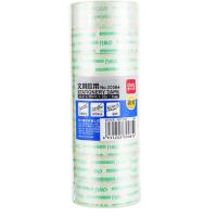得力(deli) 学生文具胶带 小卷胶带 透明彩色窄胶布 办公用品 30064(18mm*20y16卷装) 宁选