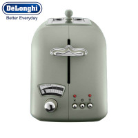 德龙(DeLonghi)多士炉CT02.GR薄荷绿 家用复古系列多士炉 全自动烤面包机 早餐烤吐司机 配防尘盖 2片式