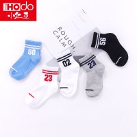 小红豆童装男童袜子春秋短袜中大童宝宝透气薄款中筒袜儿童棉袜子