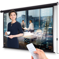 索尼投影幕布120寸电动线控家用办公投影仪投影机16:10高清幕布GD