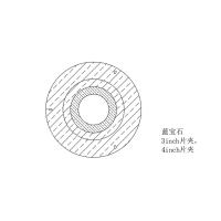 蓝宝石基片 51*6mm 定制