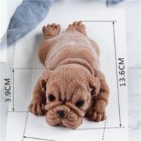 浩酷(HOCO)创意4寸沙皮狗硅胶模具手工厨房卡通模型送配方实用立体硅胶模具沙皮狗童年