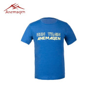阿尼玛卿/ANEMAQEN 速干短袖 男士 休闲印花纯色短袖T恤 ATM-1710 宝蓝