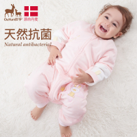 欧孕睡袋婴儿秋冬四季分腿宝宝春秋薄纯棉冬天加厚儿童防踢被