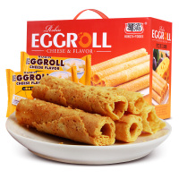 鹭滨 西式糕点 芝士手工蛋卷350g 礼盒装 鸡蛋卷(休闲零食饼干手工蛋卷酥下午茶点)