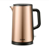 苏泊尔(SUPOR) 水壶家用304不锈钢电热水壶小型开水自动断电水壶煮水壶15S08A 金色