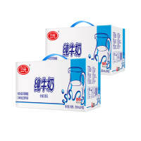 晋唐 三元纯牛奶(小方白)250ml*24盒*2箱装