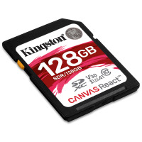 金士顿 SDR高速Class10 SD卡 128g 读100M/S写80MB 相机内存卡