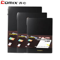 齐心(COMIX) A4多功能商务笔记本子/会议记录本/记事本/草稿纸 黑色 C8201 单本装 宁选