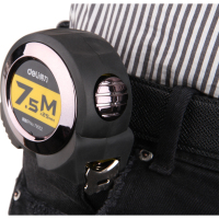 得力79552卷尺 办公7.5米卷尺 精度自锁卷尺包胶防滑耐磨卷尺公英宁选