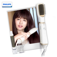 飞利浦(PHILIPS)电卷发棒 造型梳 梳子 卷直两用 夹板 卷发器 快干 适用粗硬发质 细软发质HP8663
