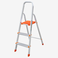 企购优品家用梯子居家梯子人字梯子铝合金梯子折叠梯瑞居三步梯YQJT-0.7YC