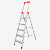 企购优品人字梯子铝合金梯子5步梯加厚梯子工具瑞居梯子BST-05G 1910*490*115